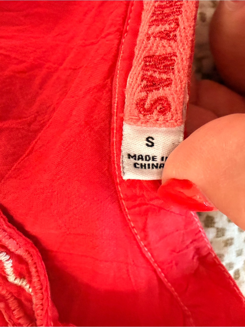 Johnny Was Red Embroidered Tassel Boho Tunic - Picture 6 of 7